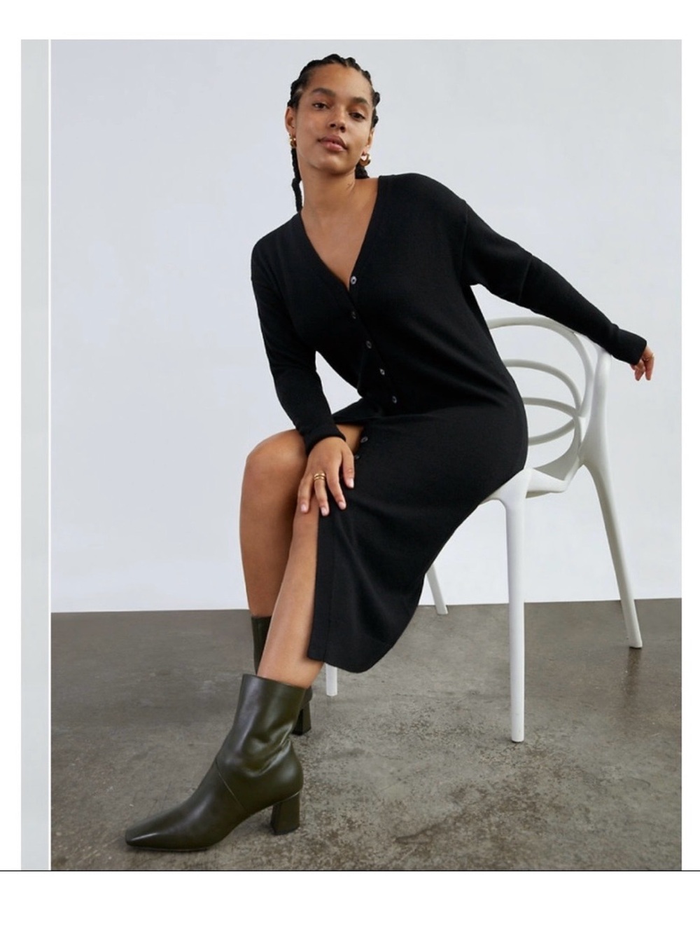 Aritzia Wilfred Black Utopia Dress Small